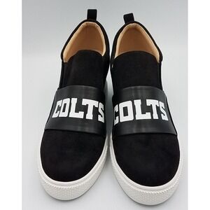 Indianapolis Indiana Colts NFL Women's Football Ladies Slip On Wedge Shoes Sz 10